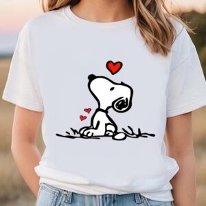 Valentines Womens Shirts Snoopy Heart Valentines Day Balloon T Shirt Snoopy Love Shirt Snoopy 1