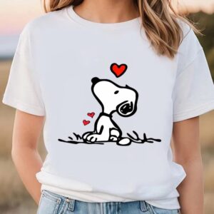 Valentines Womens Shirts Snoopy Heart Valentines Day Balloon T Shirt Snoopy Love Shirt Snoopy 2