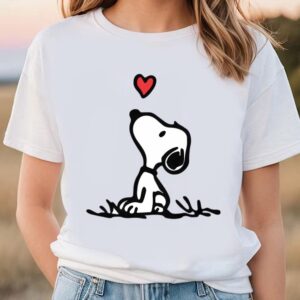 Valentines Womens Shirts, Snoopy Heart…