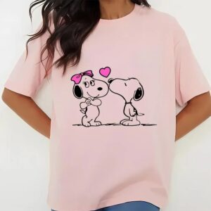 Valentines Womens Shirts Snoopy Kiss Girlfriend Valentine Shirt 3