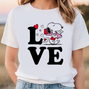 Valentines Womens Shirts Snoopy Love Happy Valentine Shirt 1