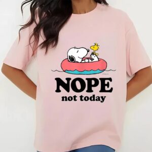 Valentines Womens Shirts Snoopy Nope Not Today T Shirt Valentine Merch Holiday Valentine Day Gifts Shirt 3