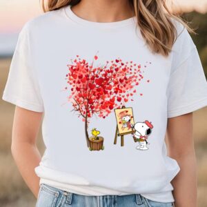 Valentines Womens Shirts, Snoopy Paint…