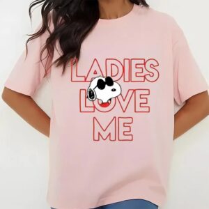 Valentines Womens Shirts Snoopy Peanuts Ladies Love Me Valentine Shirt 3