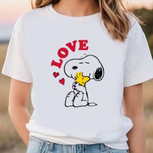 Valentines Womens Shirts Snoopy Peanuts Love Woodstock Valentine Shirt 1