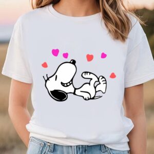 Valentines Womens Shirts Snoopy Valentines Day Love Hearts Shirt 1