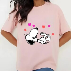 Valentines Womens Shirts Snoopy Valentines Day Love Hearts Shirt 3