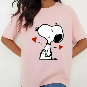 Valentines Womens Shirts Snoopy Valentines Love Heart Shirt Snoopy Love Shirt 3