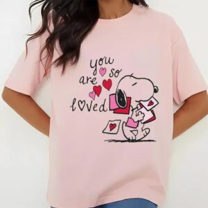 Valentines Womens Shirts Snoopy You Are So Loved Valentine Shirt 3