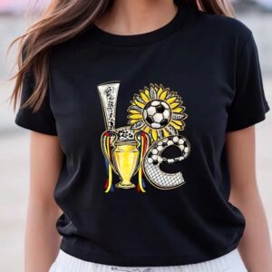 Valentines Womens Shirts Soccer Valentines Day Love Sunflower Soccer Valentine Shirt 3