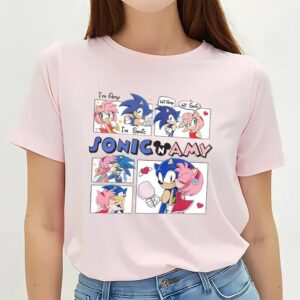 Valentines Womens Shirts Sonic And Amy Rose Shirt Sonic Valentines Shirt 3