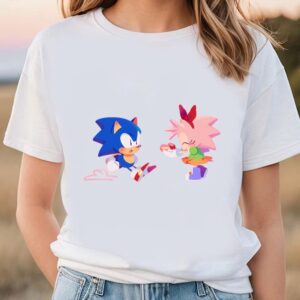 Valentines Womens Shirts Sonic The Hedgehog Amy Rose Love Valentine T Shirt 1