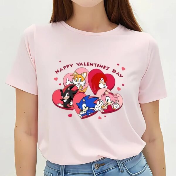 Valentines Womens Shirts, Sonic The Hedgehog Valentine Shirt