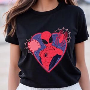 Valentines Womens Shirts Spider Man Valentine Happy Valentines Day T Shirt 3