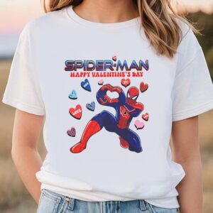 Valentines Womens Shirts Spiderman Happy Valentines Day Shirt 1