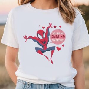 Valentines Womens Shirts Spiderman Valentine Youre An Amazing Valentine T Shirt 1