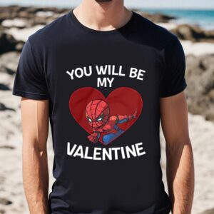 Valentines Womens Shirts Spiderman You Will Be My Valentine Shirt 1