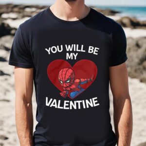 Valentines Womens Shirts Spiderman You Will Be My Valentine Shirt 2