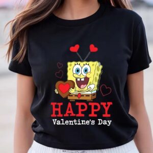 Valentines Womens Shirts SpongeBob Valentines Day Shirt 3