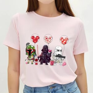 Valentines Womens Shirts Star Wars Characters Valentine Day Shirt Disney Mickey Ears Balloon Valentine Shirt 3