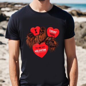 Valentines Womens Shirts Star Wars Chewbacca Chews You Heart Valentines Day T Shirt 1