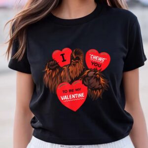 Valentines Womens Shirts Star Wars Chewbacca Chews You Heart Valentines Day T Shirt 3