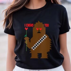 Valentines Womens Shirts Star Wars Chewbacca I Chews You Valentines Day T Shirt 3