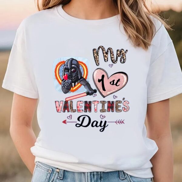 Valentines Womens Shirts, Star Wars My 1st Valentine’s Day Vintage Shirt