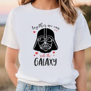 Valentines Womens Shirts Star Wars Vader Rule Together Valentines T Shirt 2