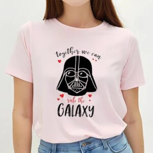 Valentines Womens Shirts Star Wars Vader Rule Together Valentines T Shirt 3