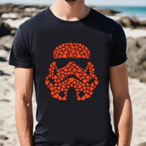 Valentines Womens Shirts Star Wars Valentines Day Stormtrooper Mini Hearts T Shirt 2