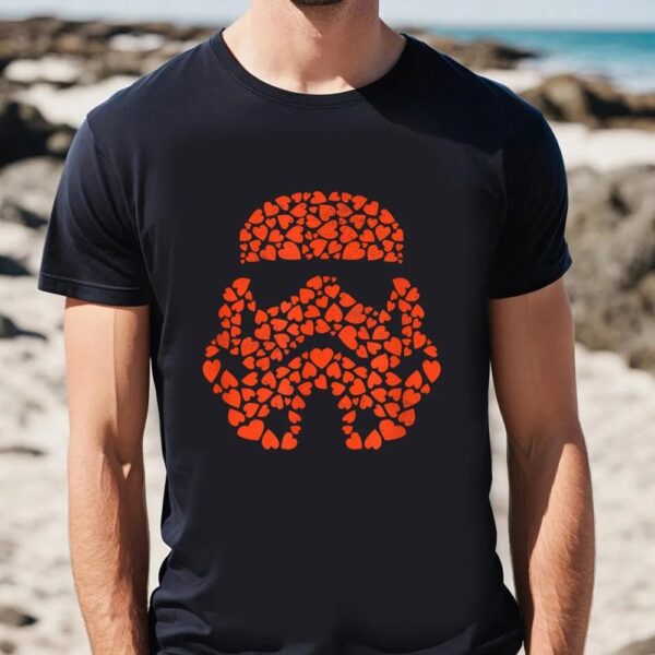 Valentines Womens Shirts, Star Wars Valentine’s Day Stormtrooper Mini Hearts T-Shirt