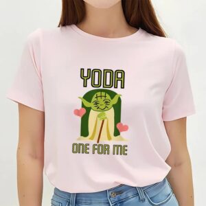 Valentines Womens Shirts Star Wars Yoda One For Me Cute Valentines Day Disney T Shirt 3