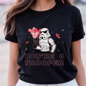 Valentines Womens Shirts Starwars Stormtrooper Valentine Youre A Trooper T Shirt 3