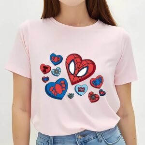 Valentines Womens Shirts Superhero Valentines Day Shirt Spider Man Valentine Love Bug Shirt 3