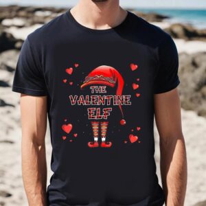 Valentines Womens Shirts The Valentine Elf Valentines Day T Shirt 2