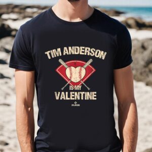 Valentines Womens Shirts Tim Anderson is My Valentine Chicago Baseball Player T Shirt 1