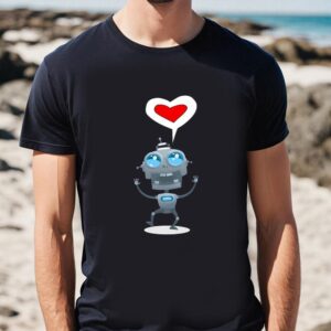 Valentines Womens Shirts Toy Robot Cute Valentine Shirt 1