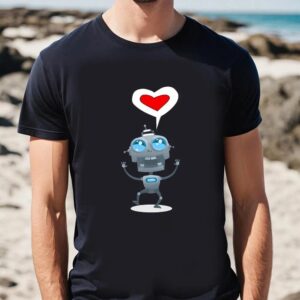 Valentines Womens Shirts Toy Robot Cute Valentine Shirt 2