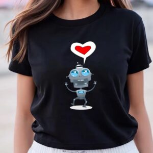 Valentines Womens Shirts Toy Robot Cute Valentine Shirt 3