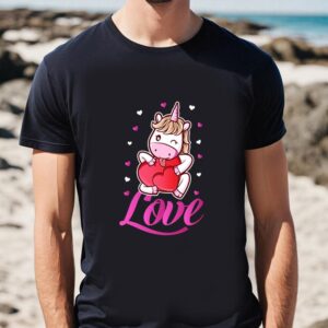 Valentines Womens Shirts, Unicorn Love…