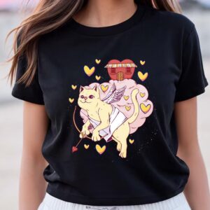 Valentines Womens Shirts, Valentine Cat…