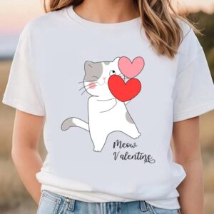 Valentines Womens Shirts Valentine Cat Gift For Lover T Shirt 3