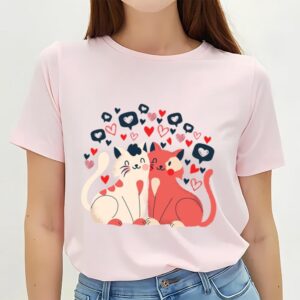 Valentines Womens Shirts, Valentine Cat…