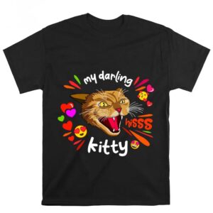 Valentines Womens Shirts Valentine Day Angry Cat T Shirt 3