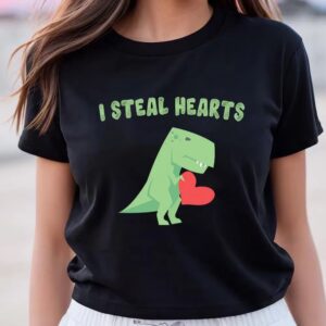 Valentines Womens Shirts Valentine Day Dinosaur Quote Gifts T Shirts 3