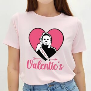 Valentines Womens Shirts Valentine Day Horror Michael Myers Valentine Shirt 3