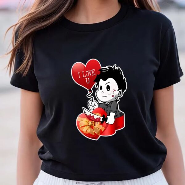 Valentines Womens Shirts, Valentine Michael Myers T-Shirt