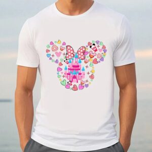 Valentines Womens Shirts Valentine Mickey Mouse Disney Castle Love Shirt 2