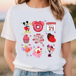 Valentines Womens Shirts Valentine Mouse Snack Valentines Day Shirt 3